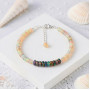 925 Silver Rare Blue & white Fire Opal Bracelet