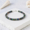 925 Silver Rare Blue Fire Opal Bracelet