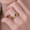 925 Silver Natural Pink Tourmaline Ring - No:6600