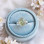 925 Silver Natural Prehnite Stone Ring - No : 1100