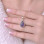 925 Sterling Silver iolite Stone Pendant