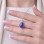 925 Silver Natural Tanzanite Stone Pendant