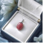 925 Sterling Silver Natural Strawberry Necklace