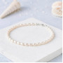 925 Sterling Silver Bracelet , 925 Sterling Silver White Pearl Bracelet