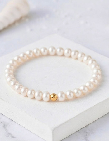 White Pearl Bracelet