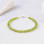 925 Sterling Silver Bracelet , Peridot Stone Bracelet