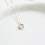 925 Silver Natural Rose Quartz Stone Pendant