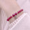 925 Silver Natural Red Ruby Stone Bracelet