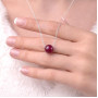 925 Silver Natural Red Ruby Stone Pendant