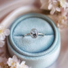 925 Silver Natural Black Rutilated Quartz Stone Ring - No : 1300