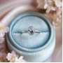 925 Silver Natural Black Rutilated Quartz Stone Ring - No : 1300