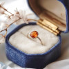 925 Sterling Silver Yellow Sapphire stone Ring