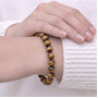 8mm Natural Tiger Eye Stone Bracelet