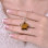 925 Silver Natural Tiger Eye Pendant - Star Shape