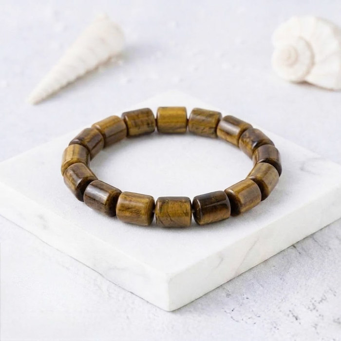Natural Tiger Eye Stone Bracelet - No:2000