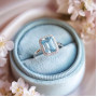 925 Silver Rare Blue Topaz Stone Ring