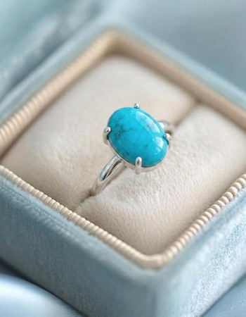 925 Silver Natural Turquoise Stone Ring