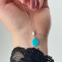 925 Silver Natural Turquoise Stone Pendant