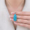 925 Silver Natural Turquoise Stone Pendant