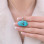 925 Silver Natural Turquoise Stone Pendant