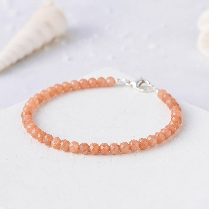 4mm Sun stone Bracelet - No : BR004