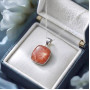 925 Sterling Silver Sun stone Pendant