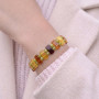 Natural Baltic Amber & Pridot Bracelet