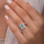 925 Silver Rare Blue Topaz Stone Ring