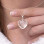 925 Silver Natural Crystal Quartz Pendant -  Heart of Love