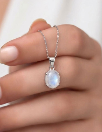 925 Silver Moonstone Pendant