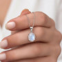 925 Silver Moonstone Pendant
