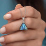 925 Silver Labradorite Stone Pendant