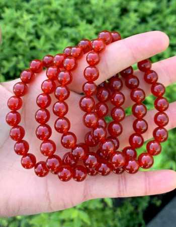 8mm Kırmzi Akik Bileklik