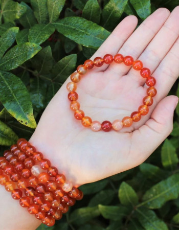 8mm Kırmzi Carnelian Bileklik
