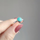 925 Sterling Silver Amazonite Stone Ring - Small Stone