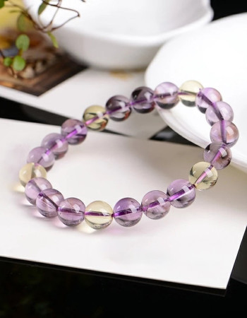 8mm Natural Ametrine Stone Bracelet - No : BR0900