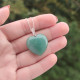 Natural Aventurine Stone Pendant -  Heart of Love