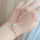 925 Sterling Silver Red Coral & White Pearl Sahmeran