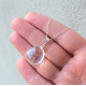925 Silver Natural Crystal Quartz Pendant - Natural Shape