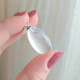 925 Silver Natural Crystal Quartz Pendant - Drop Natural Shape
