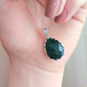 925 Silver Rare Emerald Stone Pendant