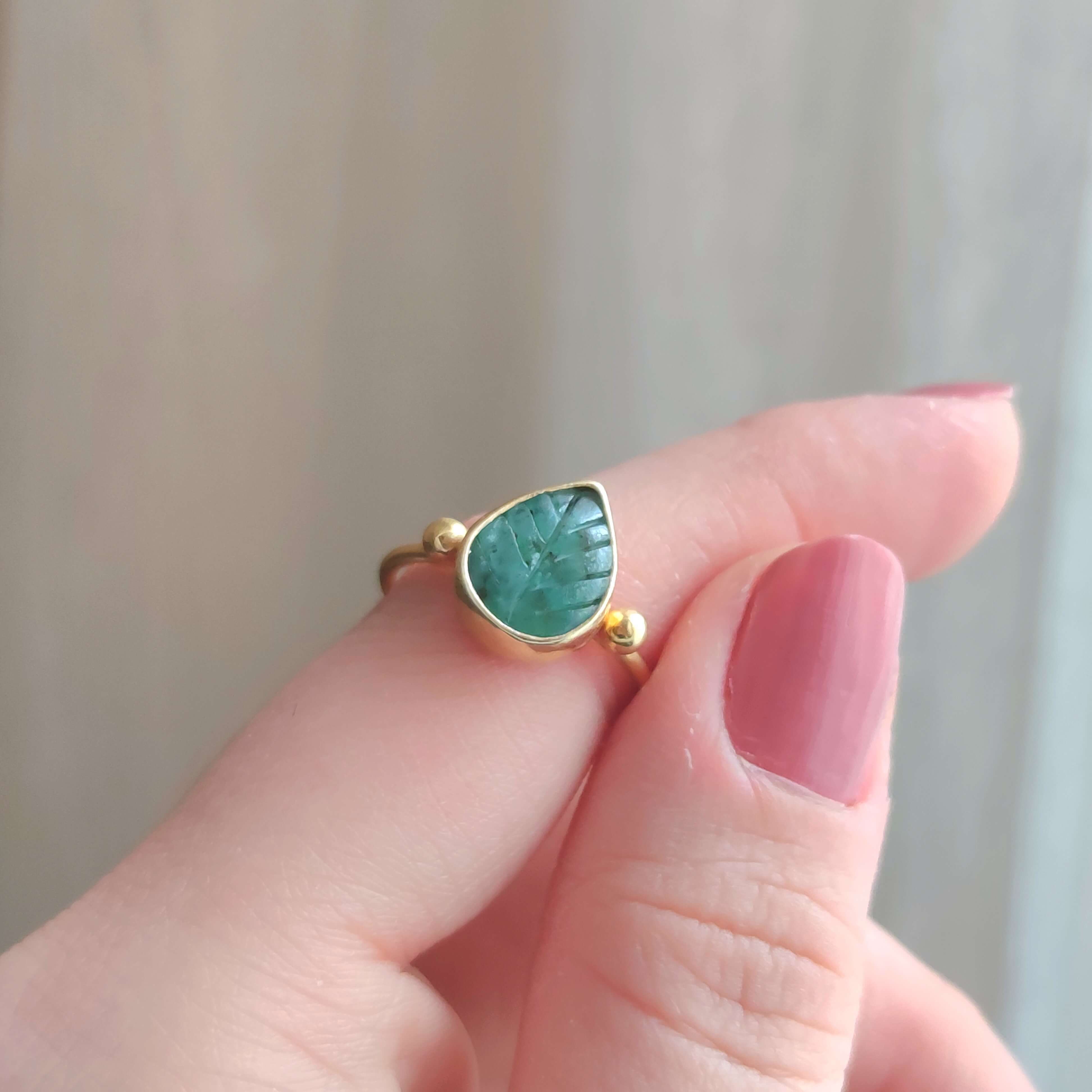 Neo Classical Emerald Ring