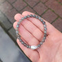 8mm Labradorit & inci Taşi Bileklik