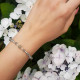 925 Sterling Silver Bracelet , Labradorite Stone Bracelet