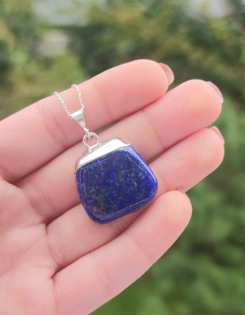 925 Silver Natural Lapis Lazuli Pendant