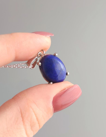 925 Silver Natural Lapis Lazuli Pendant