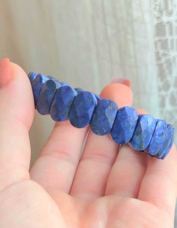 Natural Lapis Lazuli Bracelet - Special Cut
