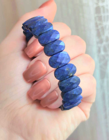 Natural Lapis Lazuli Bracelet - Special Cut