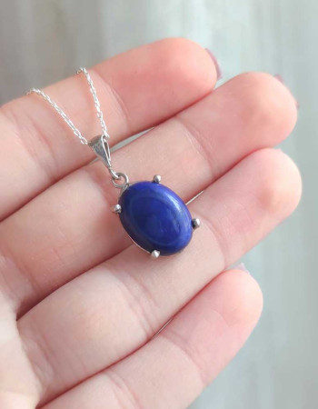 925 Silver Natural Lapis Lazuli Pendant