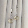 925 Silver Natural Lemon Quartz Earring